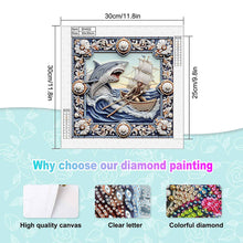 Load image into Gallery viewer, Shark 30*30CM(Canvas) Partial Special Shaped Drill Diamond Painting
