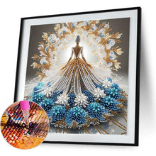 Load image into Gallery viewer, Gorgeous Skirt Girl 30*30CM(Canvas) Partial Special Shaped Drill Diamond Painting