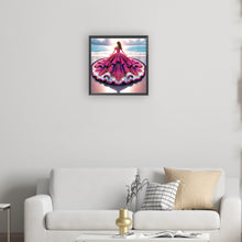 Load image into Gallery viewer, Gorgeous Skirt Girl 30*30CM(Canvas) Partial Special Shaped Drill Diamond Painting