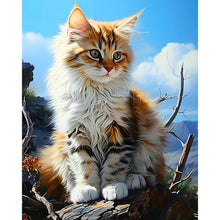 Load image into Gallery viewer, Cat 40*50CM(Canvas) Full Round Drill Diamond Painting