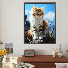 Load image into Gallery viewer, Cat 40*50CM(Canvas) Full Round Drill Diamond Painting