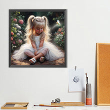 Load image into Gallery viewer, Cute Little Girl 40*40CM(Canvas) Full Round Drill Diamond Painting