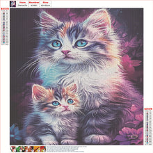 Load image into Gallery viewer, Cat 40*50CM(Canvas) Full Round Drill Diamond Painting