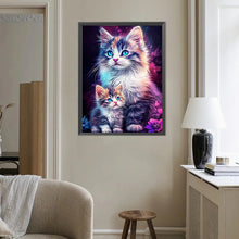 Load image into Gallery viewer, Cat 40*50CM(Canvas) Full Round Drill Diamond Painting