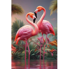 Load image into Gallery viewer, Flamingo 40*60CM(Canvas) Full Round Drill Diamond Painting
