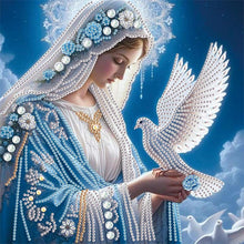 Load image into Gallery viewer, Religion - Virgin Mary 30*30CM(Canvas) Partial Special Shaped Drill Diamond Painting