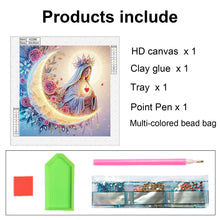 Load image into Gallery viewer, Religion - Virgin Mary 30*30CM(Canvas) Partial Special Shaped Drill Diamond Painting