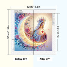 Load image into Gallery viewer, Religion - Virgin Mary 30*30CM(Canvas) Partial Special Shaped Drill Diamond Painting