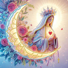 Load image into Gallery viewer, Religion - Virgin Mary 30*30CM(Canvas) Partial Special Shaped Drill Diamond Painting