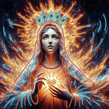 Load image into Gallery viewer, Religion - Virgin Mary 30*30CM(Canvas) Partial Special Shaped Drill Diamond Painting
