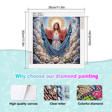 Load image into Gallery viewer, Religion - Virgin Mary 30*30CM(Canvas) Partial Special Shaped Drill Diamond Painting