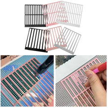 Load image into Gallery viewer, 6Pcs DIY Diamond Art Guide Ruler Beginner Rhinestone Positioning Grid Ruler Tool