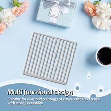 Load image into Gallery viewer, Stainless Steel Diamond Painting Ruler DIY Diamond Painting Tool (2 Rows Square)