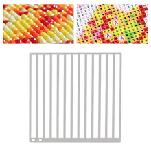 Load image into Gallery viewer, Stainless Steel Diamond Painting Ruler DIY Diamond Painting Tool (2 Rows Square)
