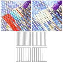 Load image into Gallery viewer, 4Pcs DIY Diamond Art Guide Ruler Rhinestone Positioning Grid Ruler Gift (Round)