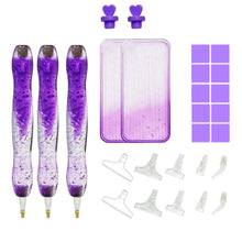 Load image into Gallery viewer, DIY Diamond Painting Pen Diamond Art Pen Diamond Painting Tools (27pcs Purple)