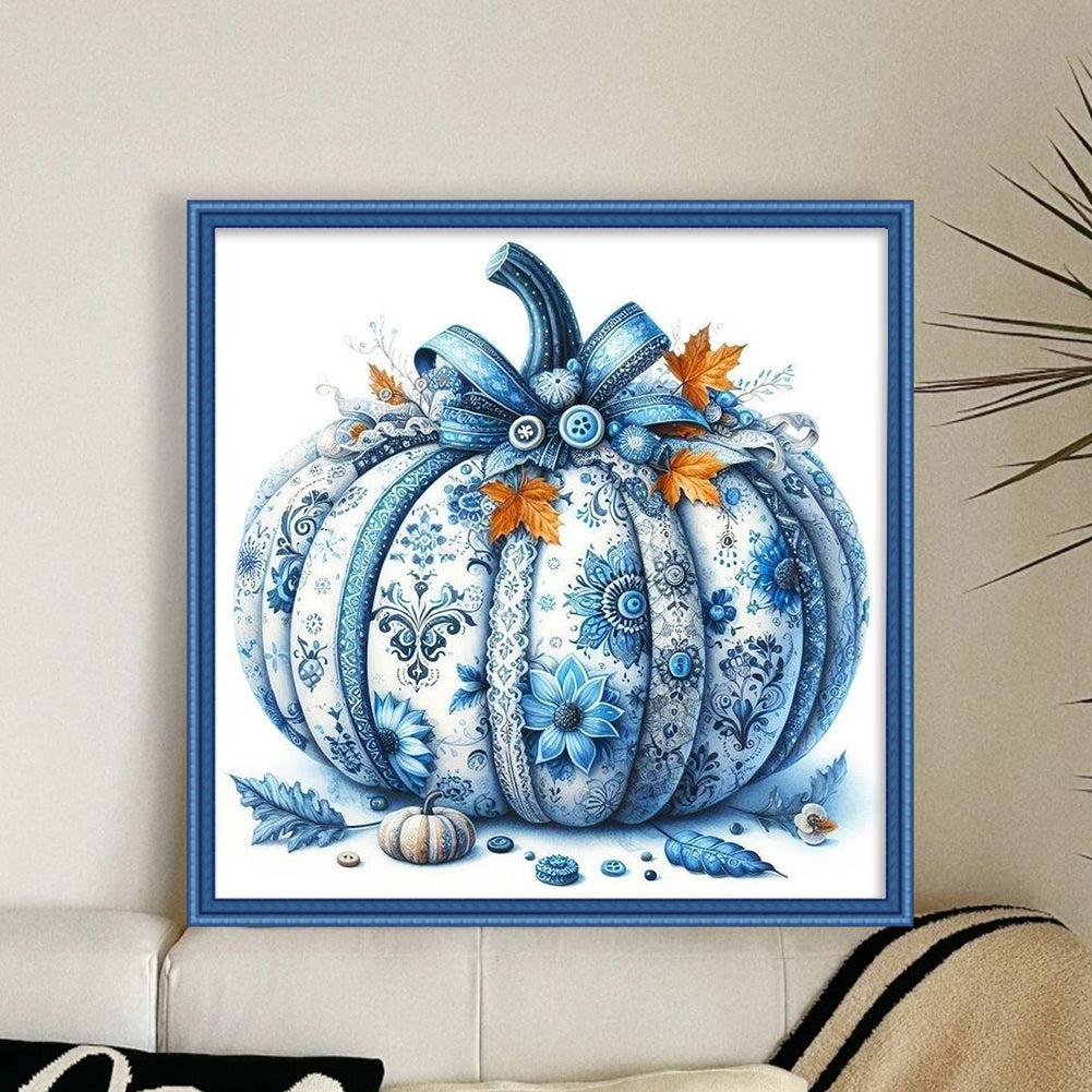 Halloween Pumpkin - Full 11CT Stamped Cross Stitch 45x45CM - Yishu