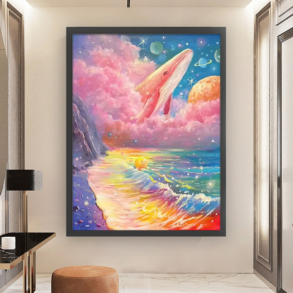 Dreamy Beach Scenery - Full 11CT Stamped Cross Stitch 45x60CM - Huacan
