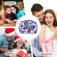 Load image into Gallery viewer, 40Grid Butterfly Print Diamond Painting Bead Storage Box Bead Bottle Storage Bag