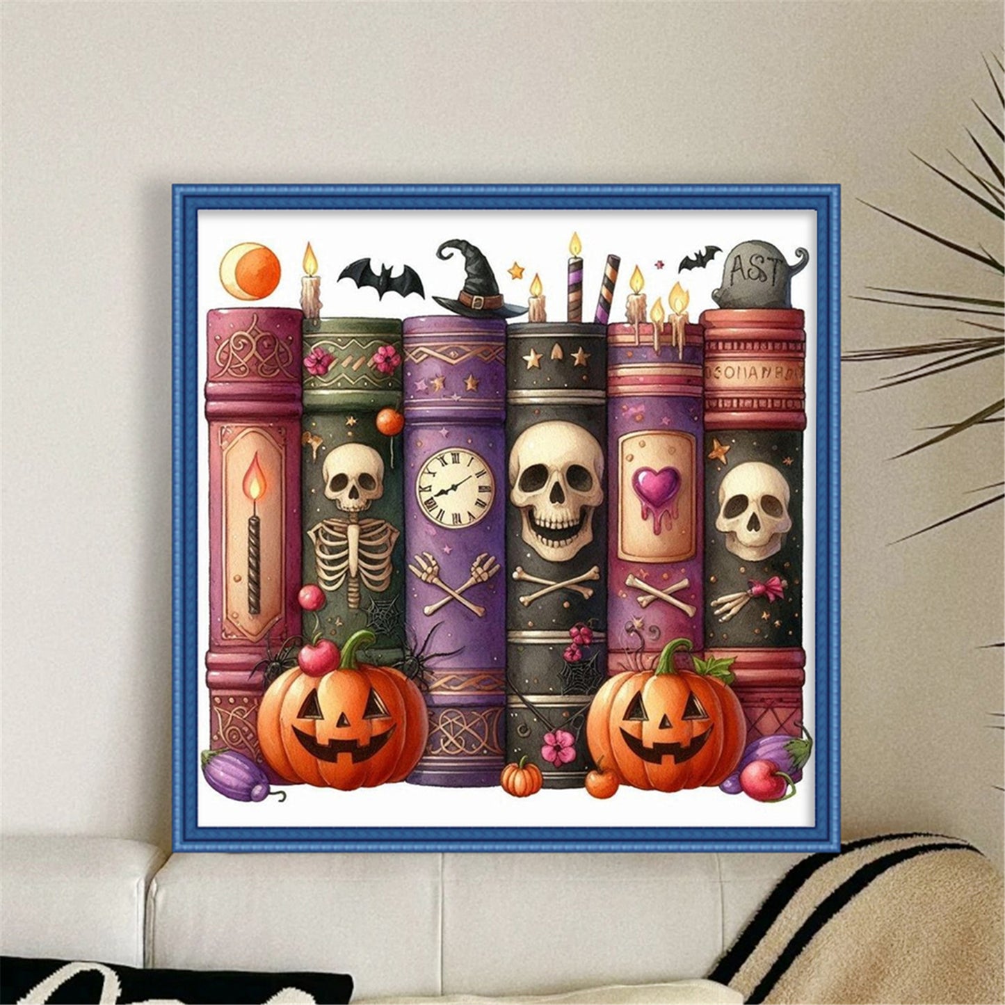 Magic Book - Full 11CT Stamped Cross Stitch 40x40CM - Huacan