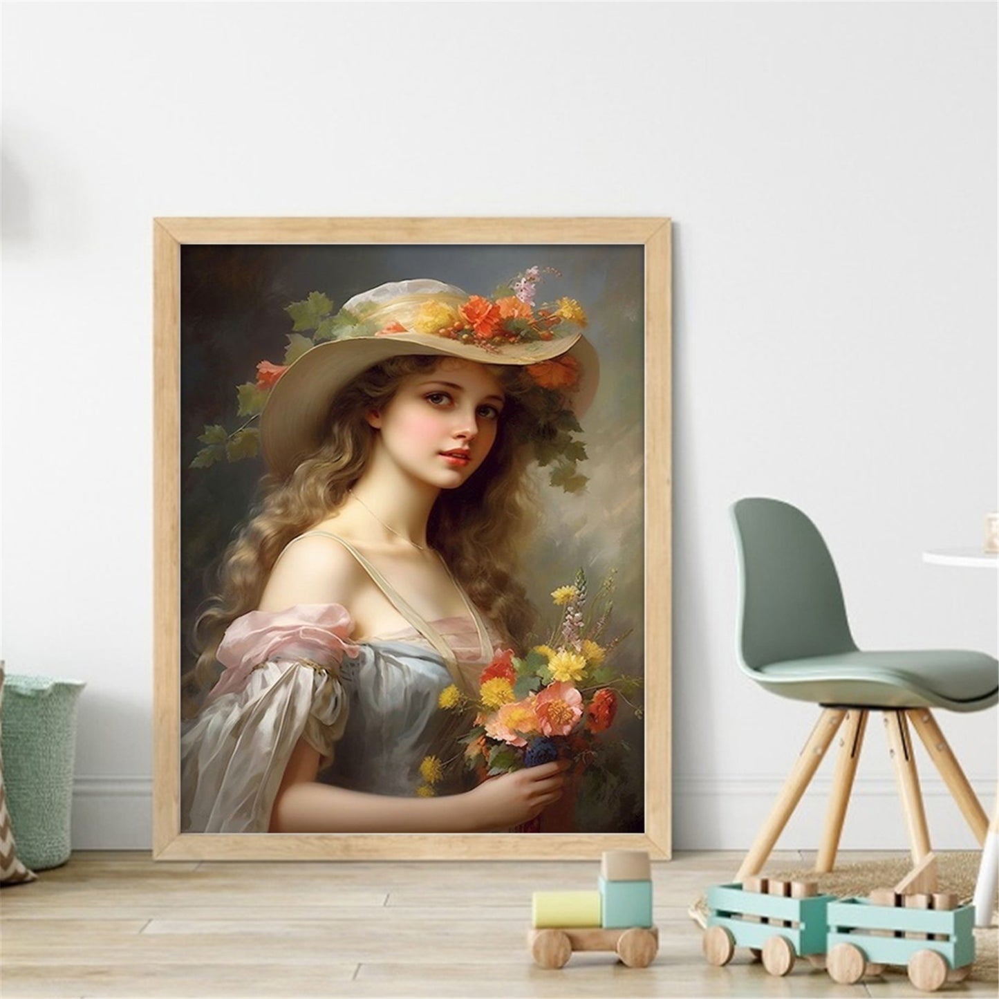 Victorian Woman - Full 11CT Stamped Cross Stitch 40x50CM - Huacan