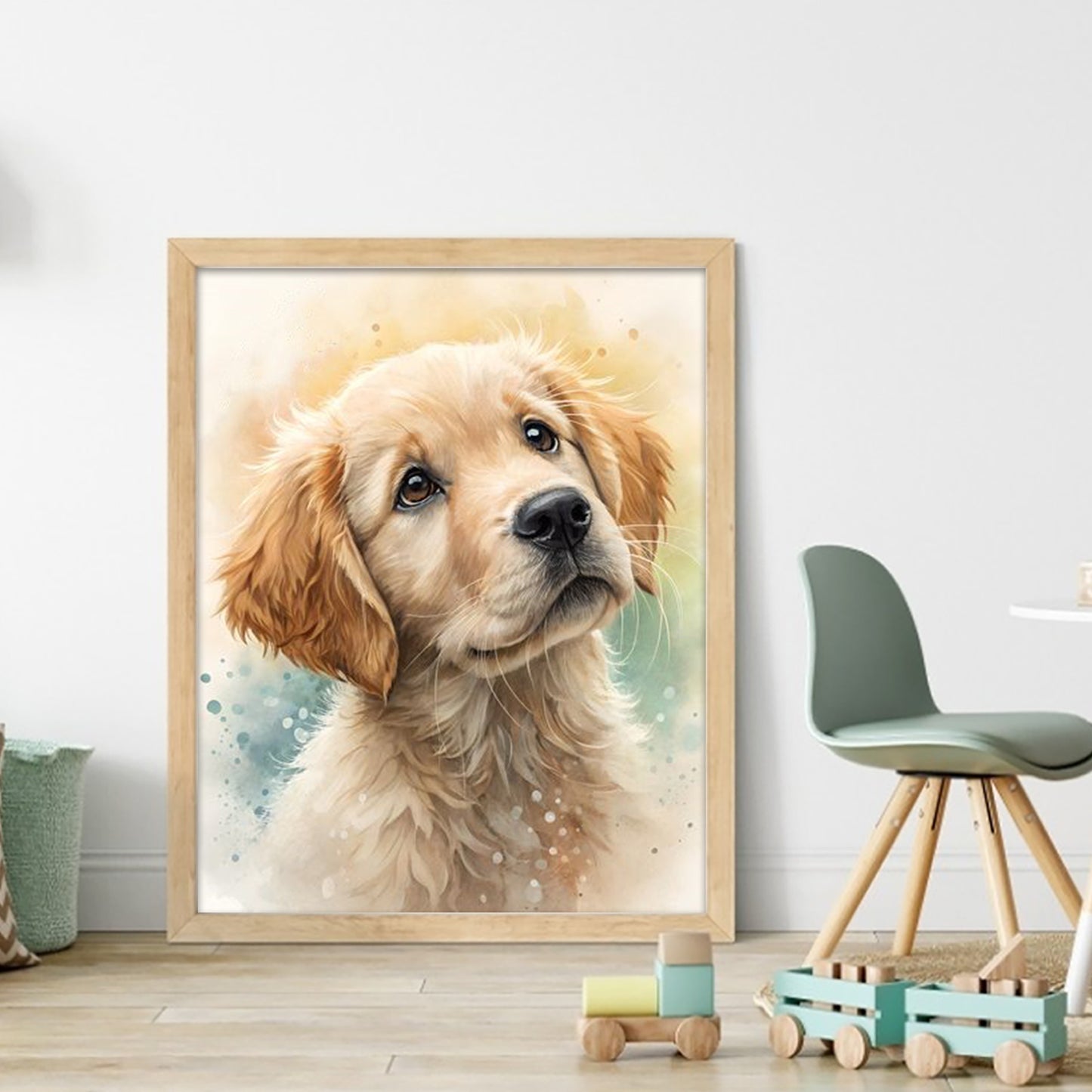 Golden Retriever-Dog - Full 11CT Stamped Cross Stitch 40x50CM - Huacan