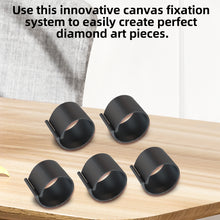 Load image into Gallery viewer, Diamond Painting Canvas Roll Holder for Diamond Art Fabric Crafts (5pcs S Black)