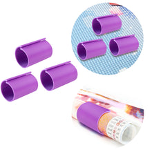 Load image into Gallery viewer, Diamond Painting Canvas Roll Holder for Diamond Art Fabric (3pcs L Purple)