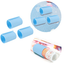Load image into Gallery viewer, Diamond Painting Canvas Roll Holder for Diamond Art Fabric Crafts (3pcs L Blue)