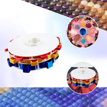 Load image into Gallery viewer, Rotating Diamond Painting Tray Organizer 3D Printing Diamond Art Tray (White)