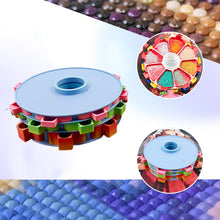 Load image into Gallery viewer, Rotating Diamond Painting Tray Organizer 3D Printing Diamond Art Tray (Blue)