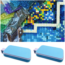 Load image into Gallery viewer, Diamond Painting Tray Organizer Diamond Art Tray for DIY Crafts (Blue Pink)
