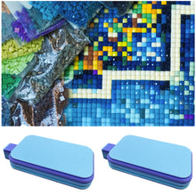 Load image into Gallery viewer, Diamond Painting Tray Organizer Diamond Art Tray for DIY Crafts (Blue Purple)
