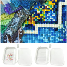 Load image into Gallery viewer, Diamond Painting Tray Organizer Diamond Art Tray for DIY Crafts (White)