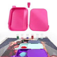 Load image into Gallery viewer, Diamond Painting Tray Organizer Diamond Art Tray for DIY Crafts (Rose Red)
