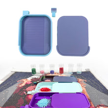 Load image into Gallery viewer, Diamond Painting Tray Organizer Diamond Art Tray for DIY Crafts (Blue Purple)