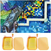 Load image into Gallery viewer, Diamond Painting Tray Organizer Diamond Art Tray for DIY Crafts (Peach)