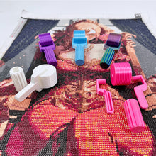 Load image into Gallery viewer, 2pcs Diamond Painting Roller for Crafting Diamond Painting (Purple Purple-Green)