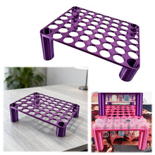 Load image into Gallery viewer, 56 Grid Diamond Painting Can Organizer High & Low Foot Storage Rack (Purple)