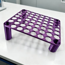 Load image into Gallery viewer, 56 Grid Diamond Painting Can Organizer High & Low Foot Storage Rack (Purple)