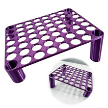 Load image into Gallery viewer, 56 Grid Diamond Painting Can Organizer High & Low Foot Storage Rack (Purple)