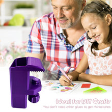 Load image into Gallery viewer, Heavy-Duty Desk Pen Holder Adjustable Clip Space-Saving Desk Organizer (Purple)