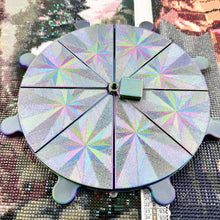 Load image into Gallery viewer, Diamond Painting Tray 8 Grids Drill Plate Octagonal Spiral Bottom Plate (Silver)