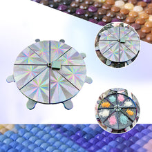 Load image into Gallery viewer, Diamond Painting Tray 8 Grids Drill Plate Octagonal Spiral Bottom Plate (Silver)