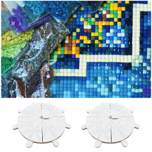 Load image into Gallery viewer, Diamond Painting Tray 8 Grids Drill Plate Octagonal Spiral Bottom Plate (White)