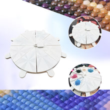 Load image into Gallery viewer, Diamond Painting Tray 8 Grids Drill Plate Octagonal Spiral Bottom Plate (White)