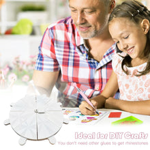 Load image into Gallery viewer, Diamond Painting Tray 8 Grids Drill Plate Octagonal Spiral Bottom Plate (White)