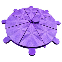 Load image into Gallery viewer, Diamond Painting Tray 8 Grids Drill Plate Octagonal Spiral Bottom Plate (Purple)