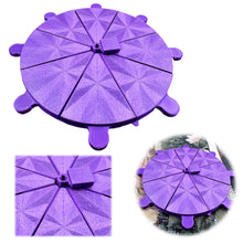 Load image into Gallery viewer, Diamond Painting Tray 8 Grids Drill Plate Octagonal Spiral Bottom Plate (Purple)