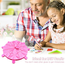 Load image into Gallery viewer, Diamond Painting Tray 8 Grids Drill Plate Octagonal Spiral Bottom Plate (Red)